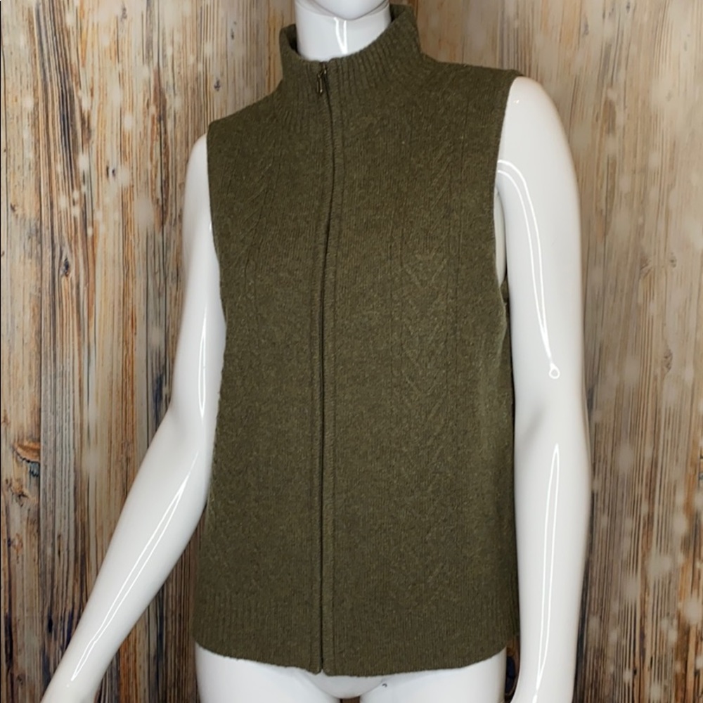 Pendleton Vintage Olive Green Sweater Vest | M